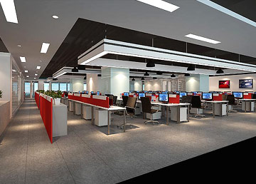 中通服軟件辦公區(qū)裝修設計