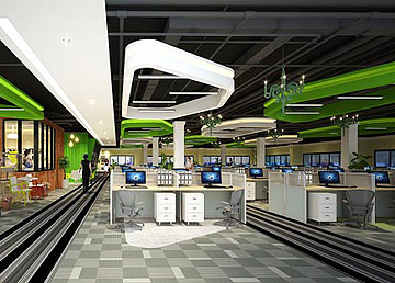 酷狗音樂天河區寫字樓裝修設計 酷狗音樂天河區寫字樓裝修設計