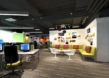 鉑良樂傳媒廣告公司辦公區設計 鉑良樂傳媒廣告公司辦公區設計