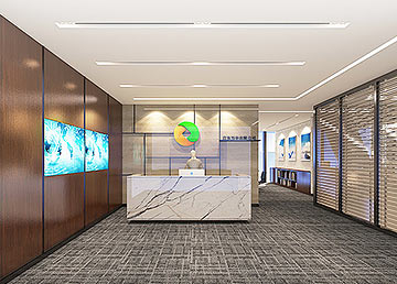 萬華投資公司前臺設(shè)計裝修 萬華投資公司前臺設(shè)計裝修